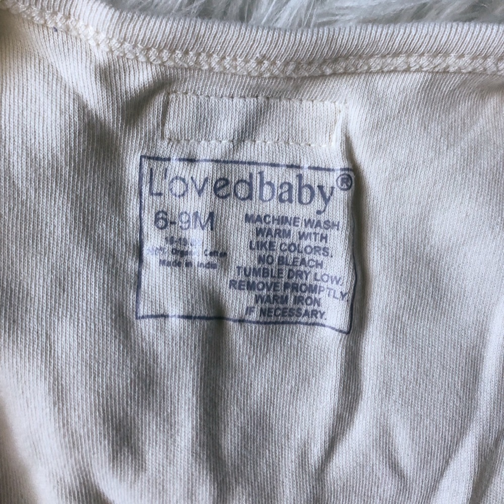 ✨HOST PICK✨NWOT Cream L’ovedbaby Footie - Picture 4 of 4